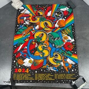 Goose Summer Tour 2024 Concert Poster Psychedelic Art Print Near Mint ++ 653/750